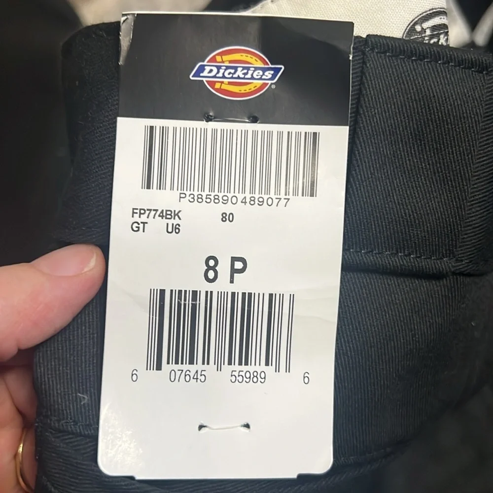 Dickies Black 774 Women's Low Rise Work Straight Leg Pants